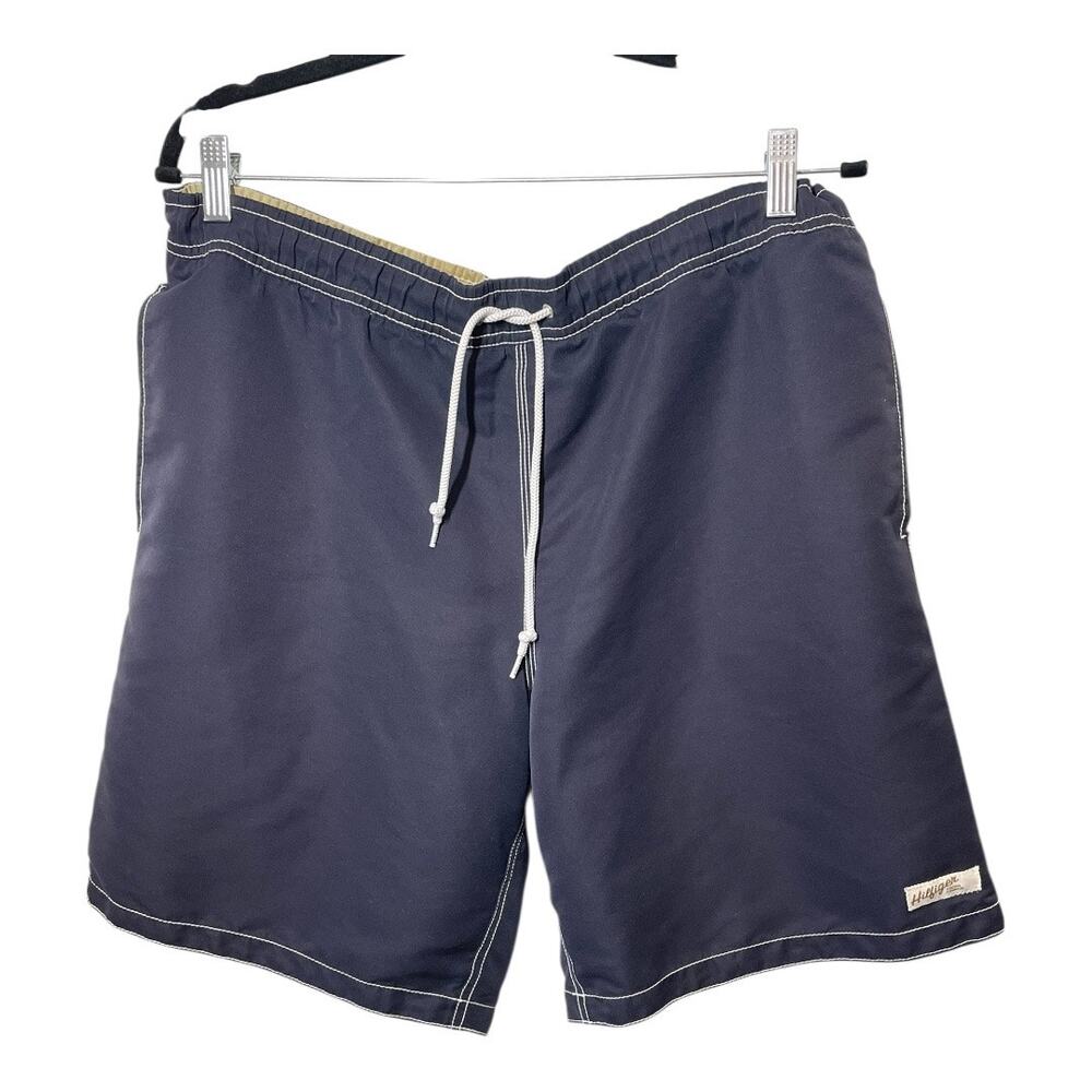 Tommy Hilfiger Mens Swim Trunks Shorts Mesh Brief Lining Size Large Vintage 8.5"